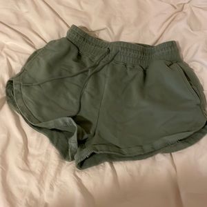 Green gymshark shorts
